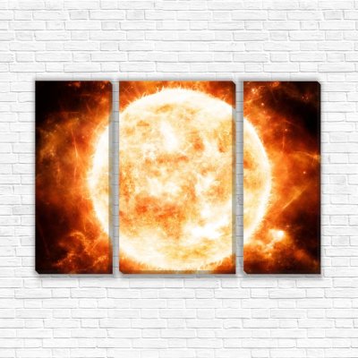 модульные картины Огненное солнце